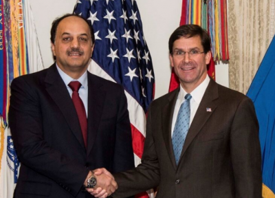 مسائل منطقه ای محور مذاکرات وزیر دفاع آمریکا با همتای قطری اش