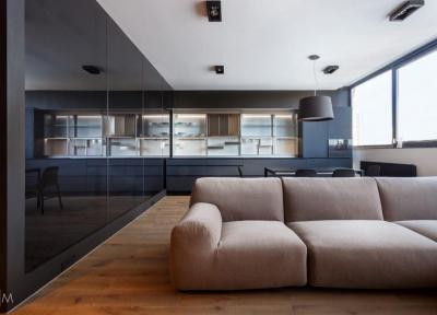 طراحی دکوراسیون داخلی مدرن و مینیمال برای آپارتمانی در کی یف