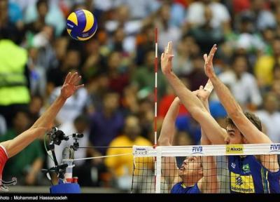 لیگ ملت های والیبال، ترکیب ایران مقابل برزیل اعلام شد