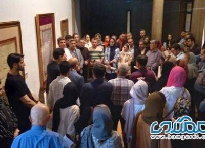 نمایشگاه خال و خط شکسته با آثار سید علی فخاری افتتاح شد